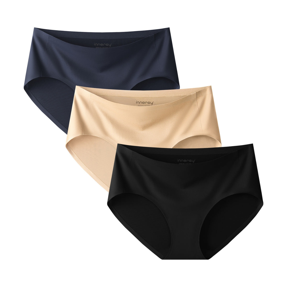 Women's Seamless Brushed No Show Hipster 3-Pack