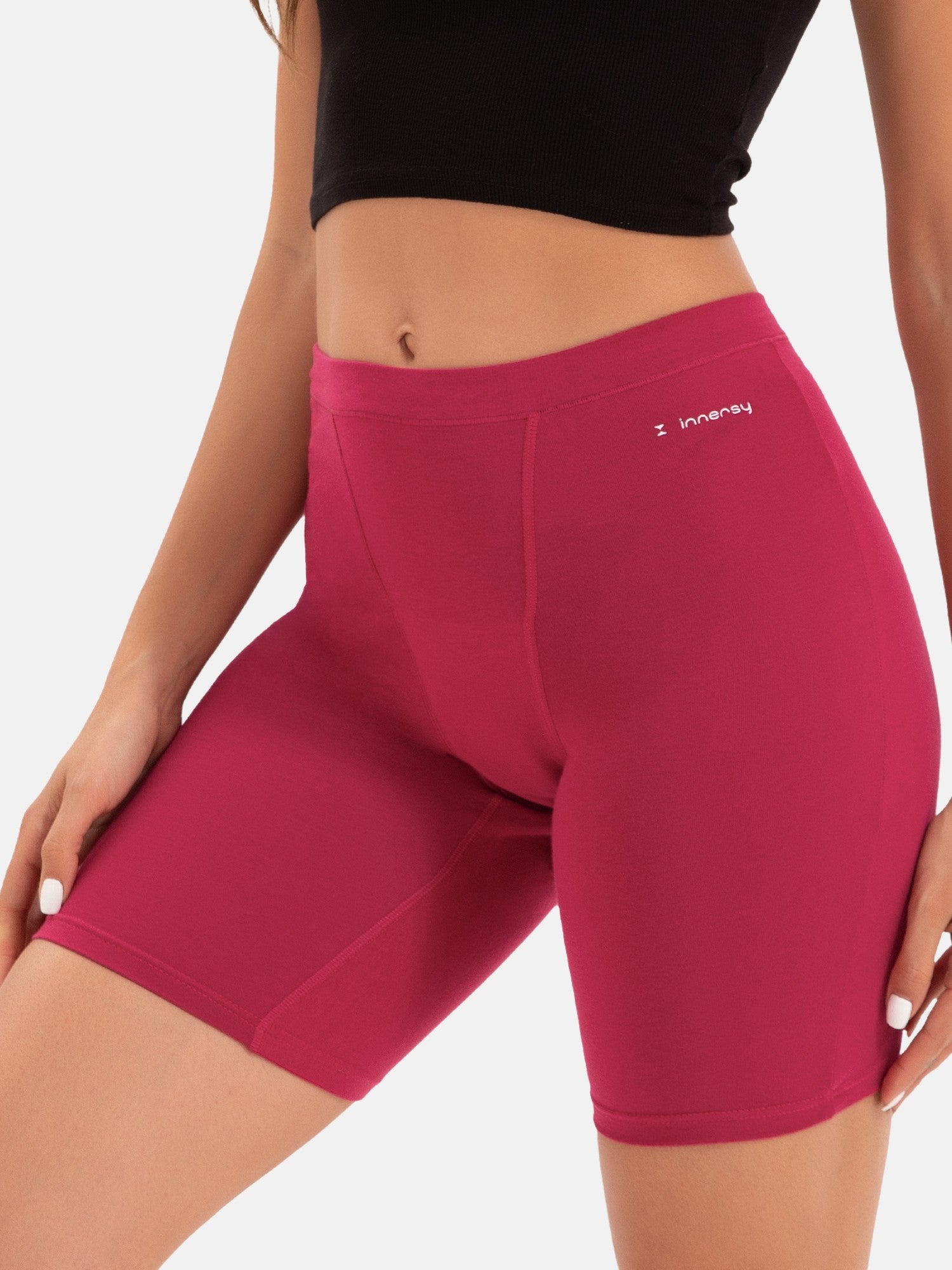 Women's High Waisted Heavy Flow Period Boyshorts - Long Leg