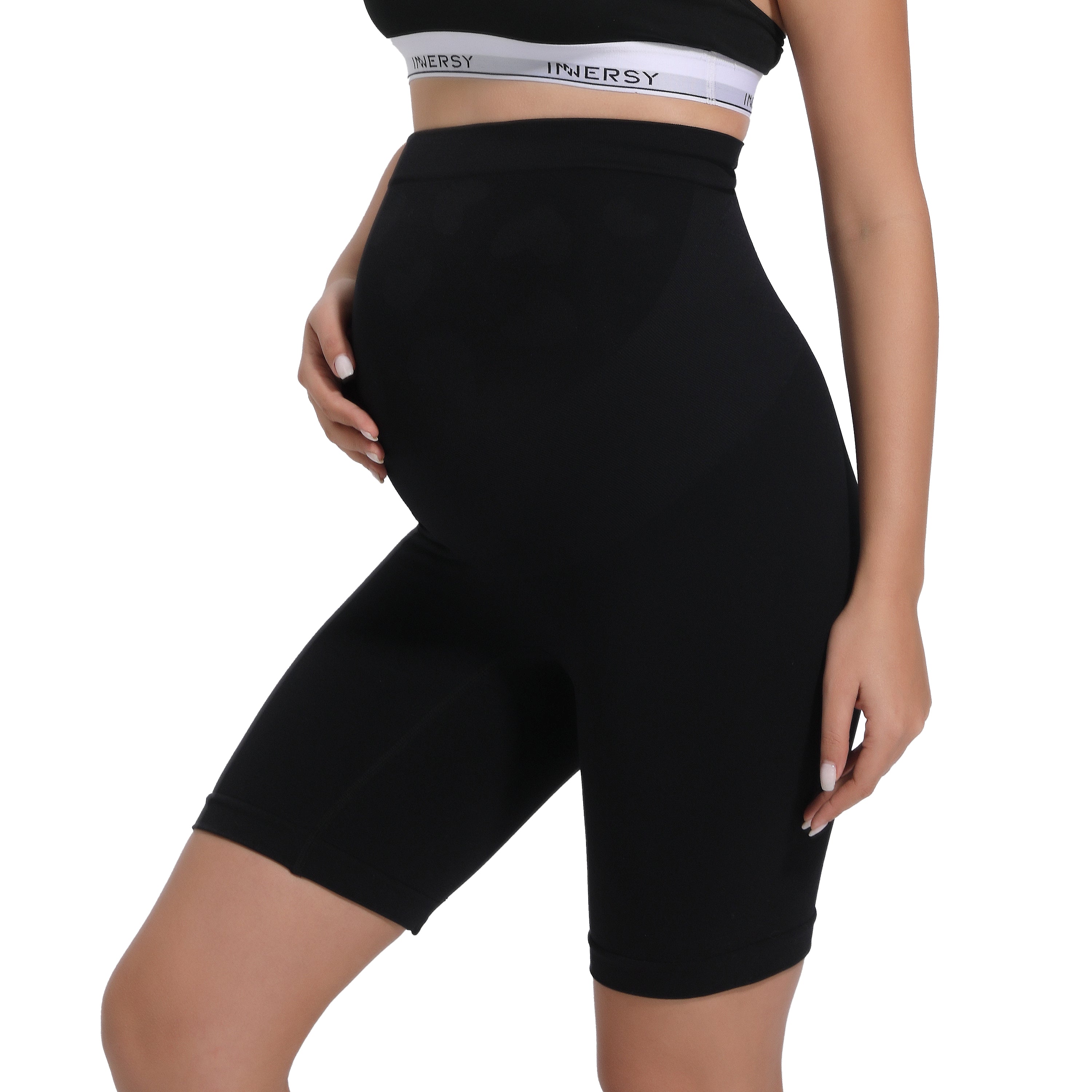 Women's Maternity Biker Shorts for Under Dresses