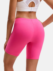 Women's High Waisted Cotton Slip Shorts 4-Pack