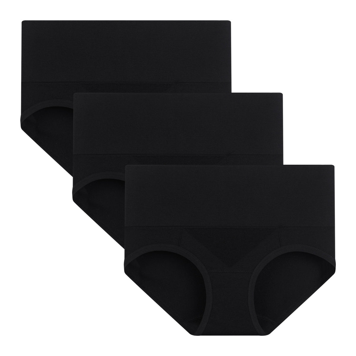 Women's Mid Waist Shapewear Briefs 3-Pack