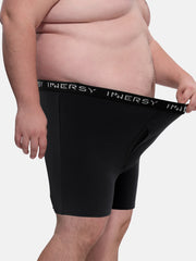 Men's Cotton Plus Size Boxer Briefs 4-Pack