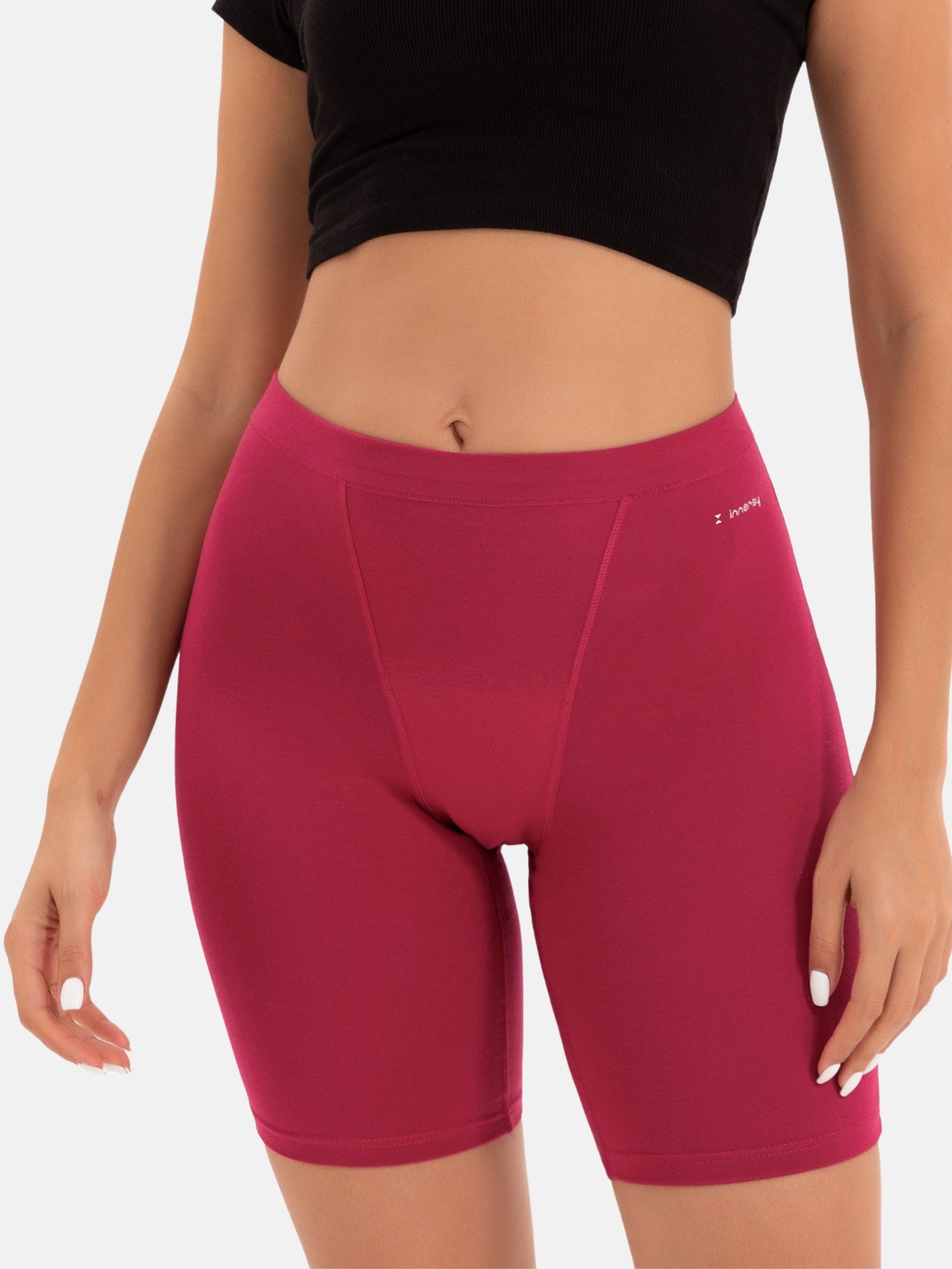 Women's High Waisted Heavy Flow Period Boyshorts - Long Leg