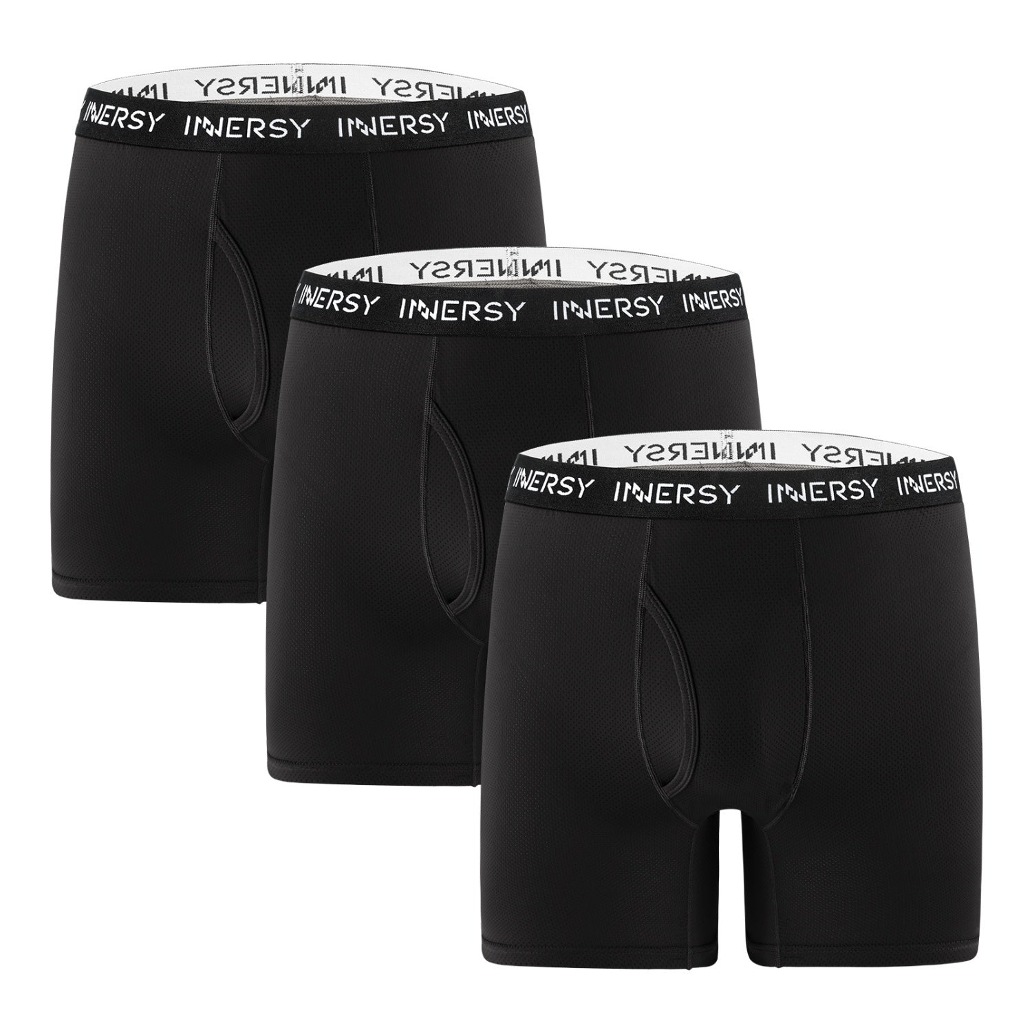 Men's Mesh Plus Size Boxer Briefs 3-Pack