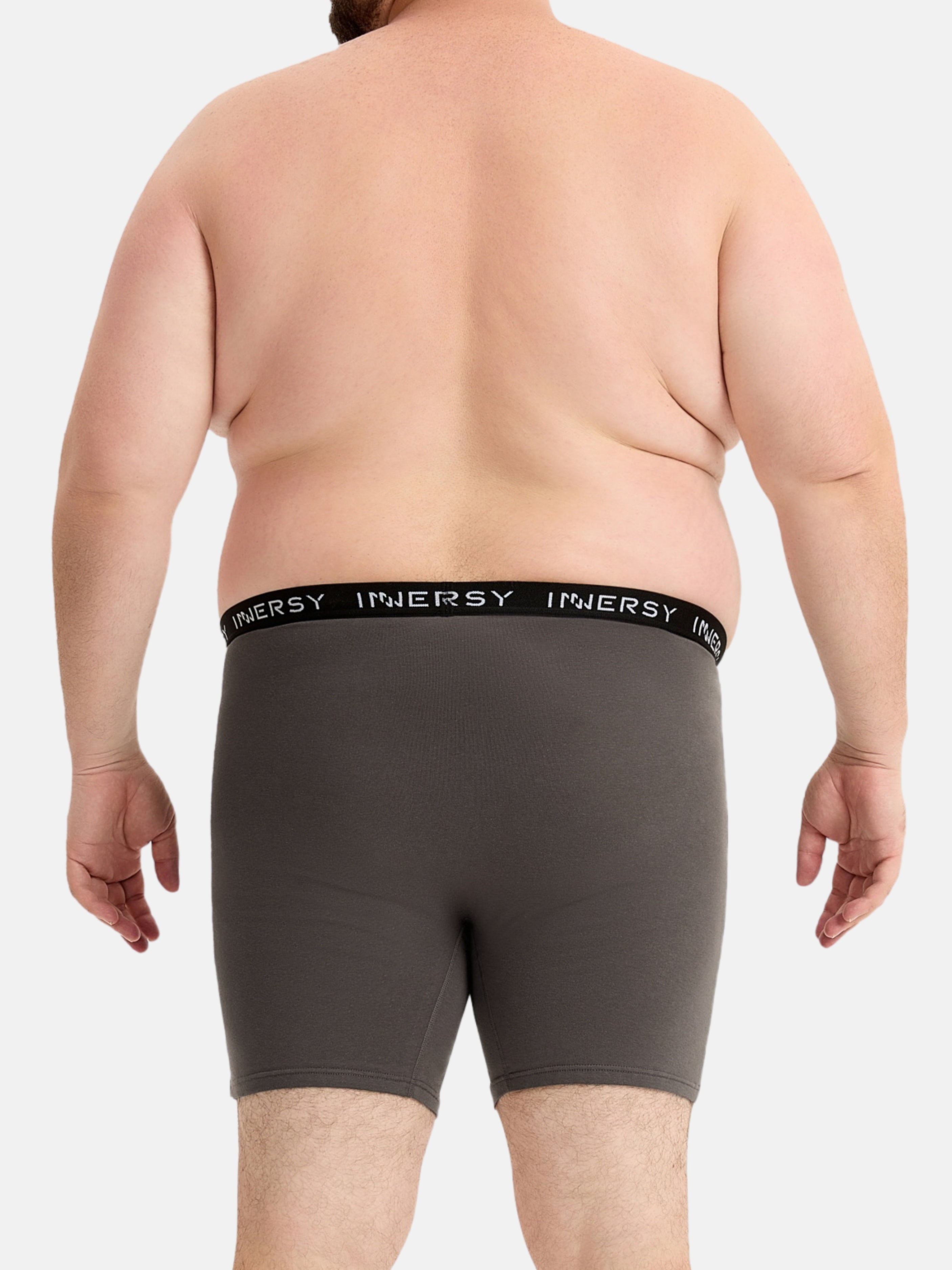 Plus Boxers Men's Cotton Plus Size Boxer Briefs 5-Pack – Innersy Store