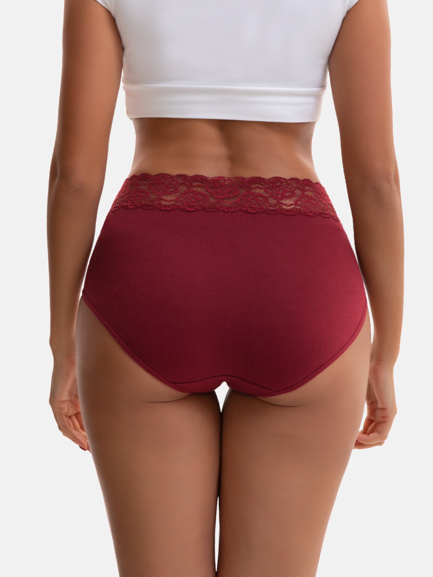 Women's Cotton Lace Briefs 5-Pack