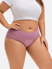 Women's Plus Size Hi-Waist Heavy Flow Period Underwear 3-Pack