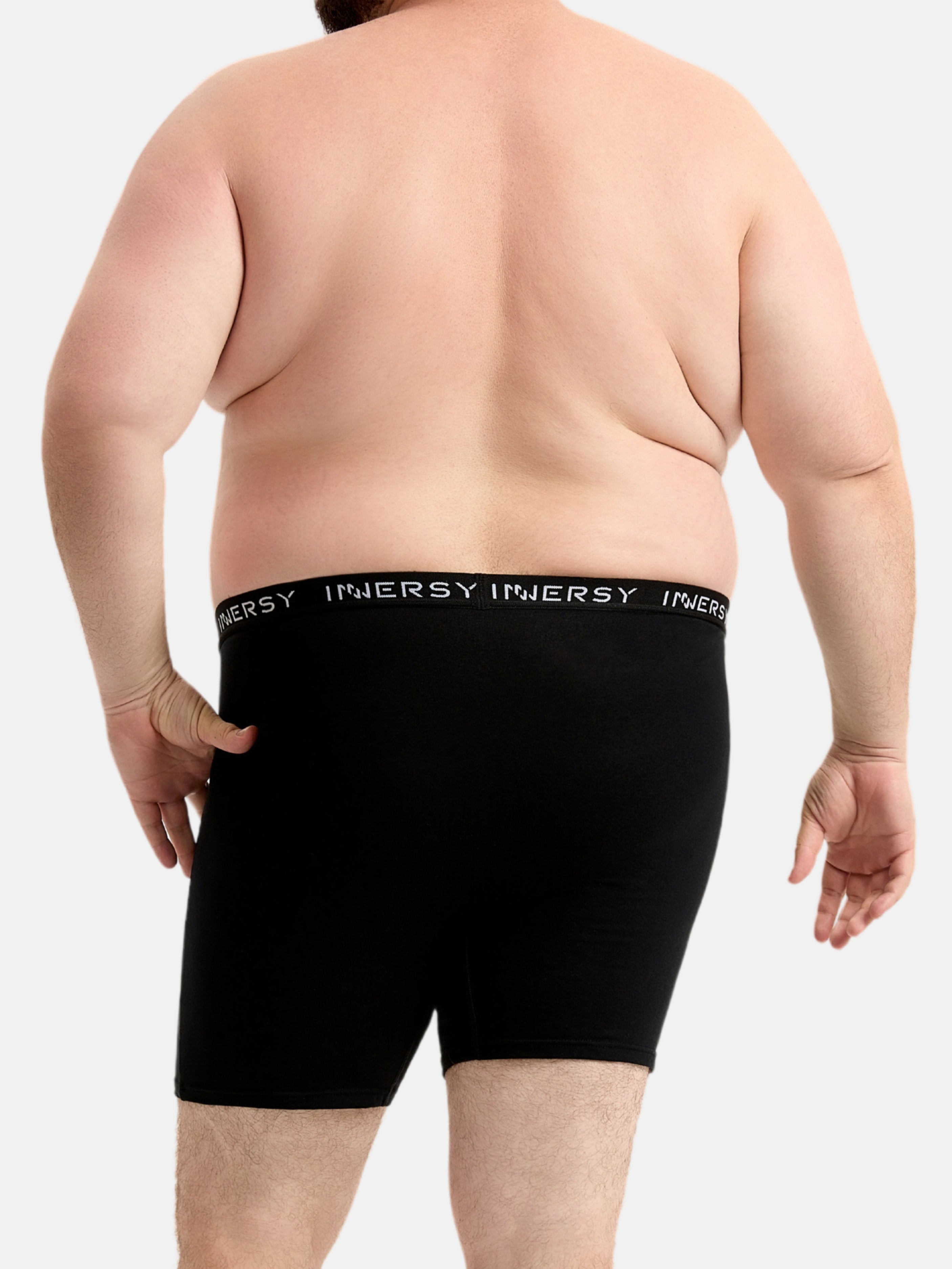 Plus Boxers Men's Cotton Plus Size Boxer Briefs 5-Pack – Innersy Store