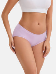 Women's Cotton Mid Waist Hipster 5-Pack