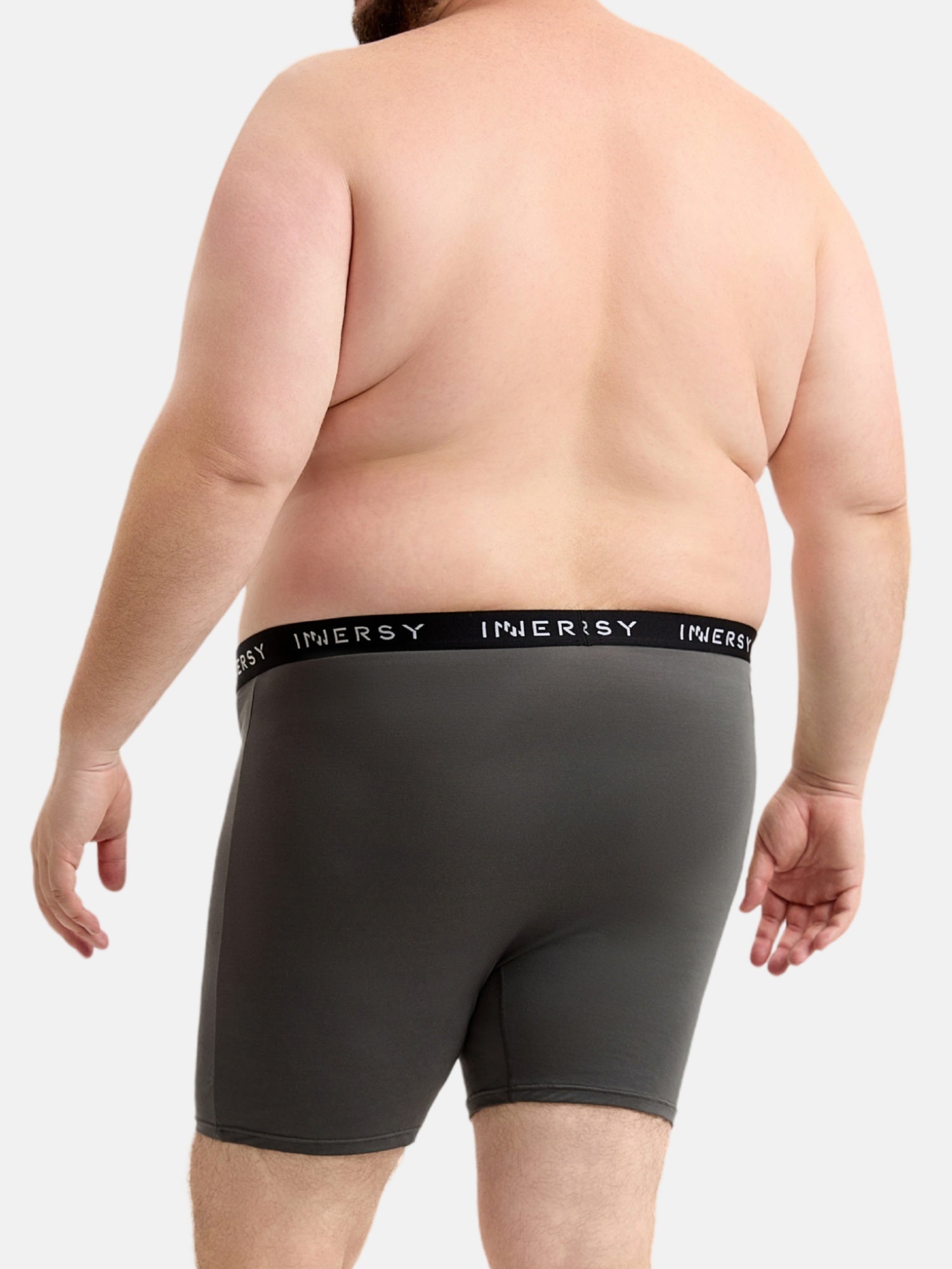 Men's Bamboo Plus Size Boxer Briefs 4-Pack