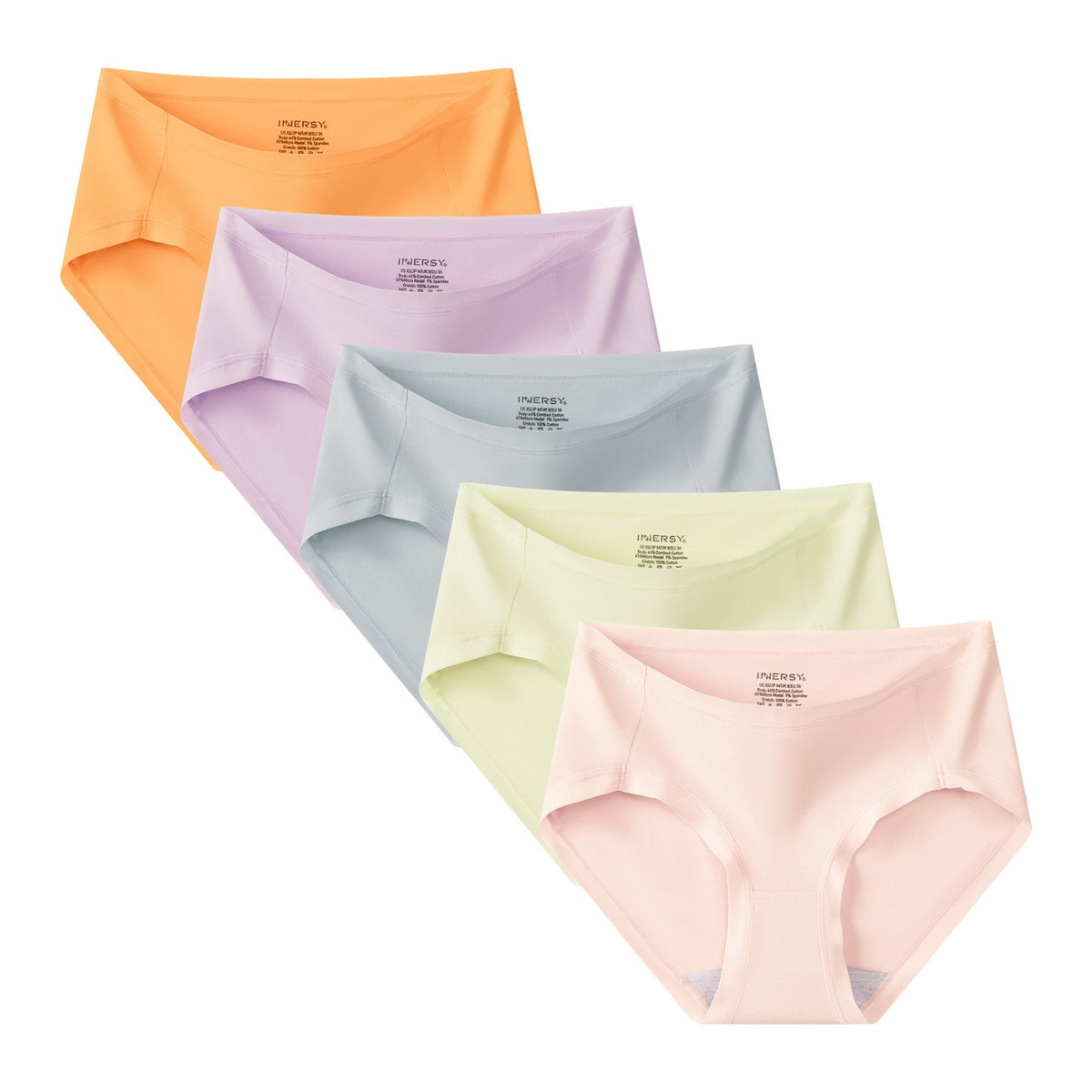 Women's Cotton Modal High Cut Hipster 5-Pack