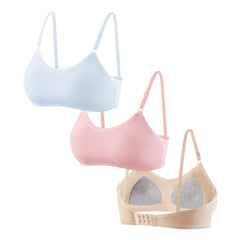 Girls’ Cotton Padded Training Bras 3-Pack