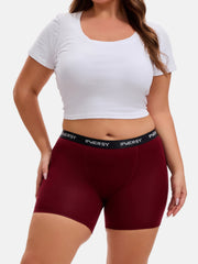 Women's Plus Size High Waist Boxer Briefs 3-Pack