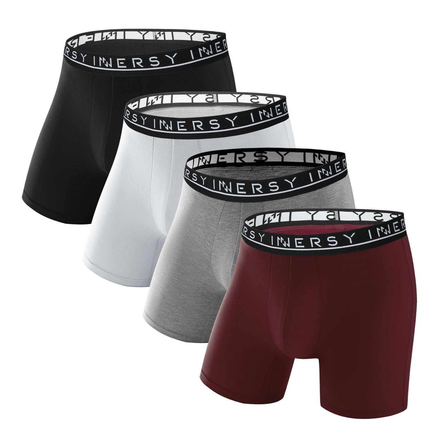 Men's Bamboo Viscose Boxer Briefs 4-Pack