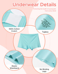Girls’ Silky Stretch Boyshorts 4-Pack