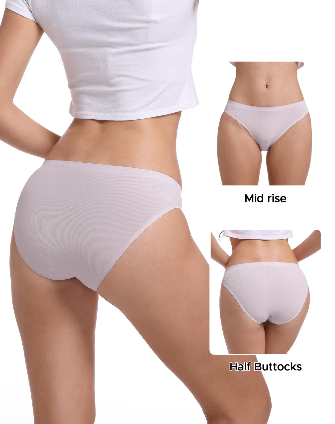 Women's Underwear Seamless Nylon Bikini Panties 3-Pack（Copy）