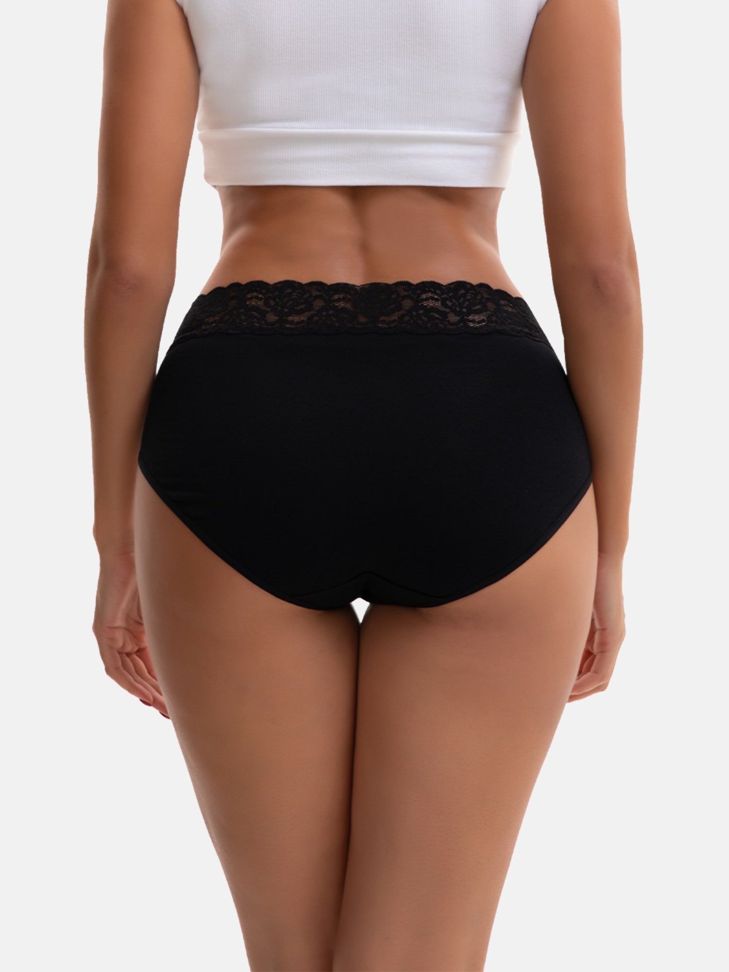 Women's Cotton Lace Briefs 5-Pack