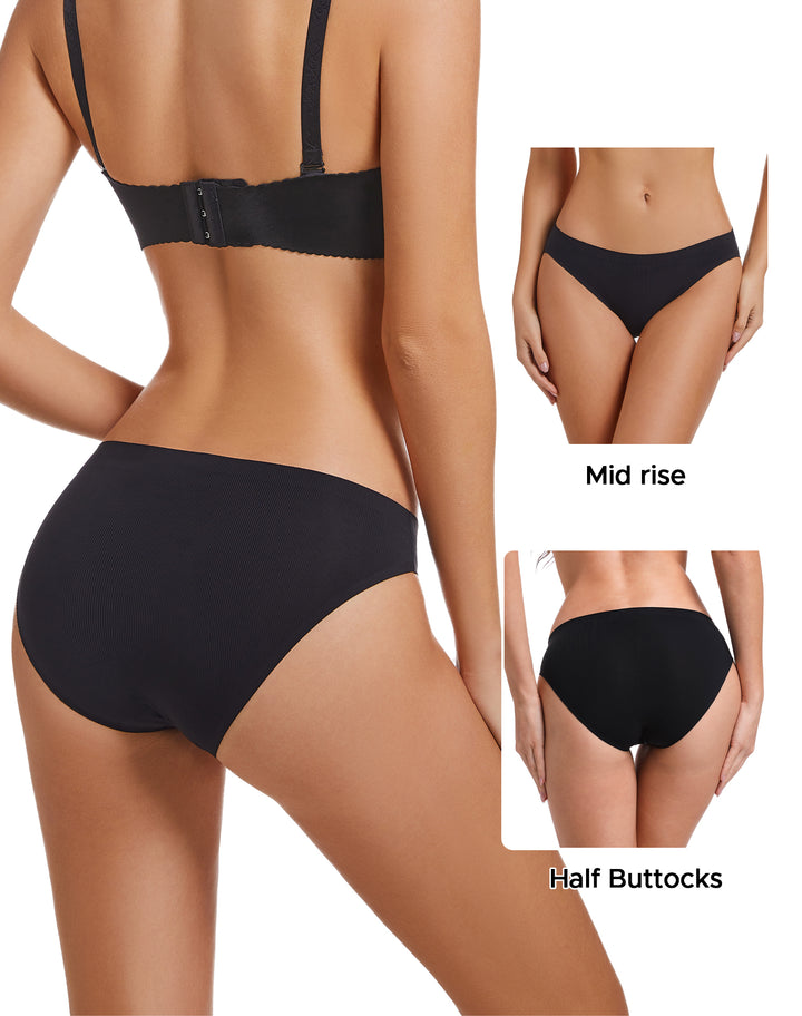 Women's Underwear Seamless Nylon Bikini Panties 3-Pack（Copy）