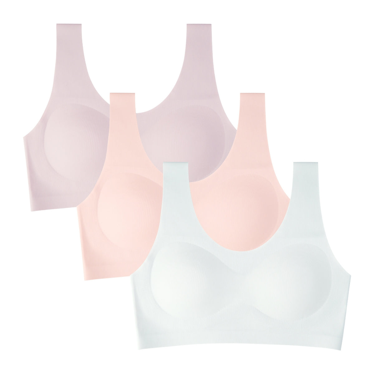 Girls’ Seamless Training Bras 3-Pack