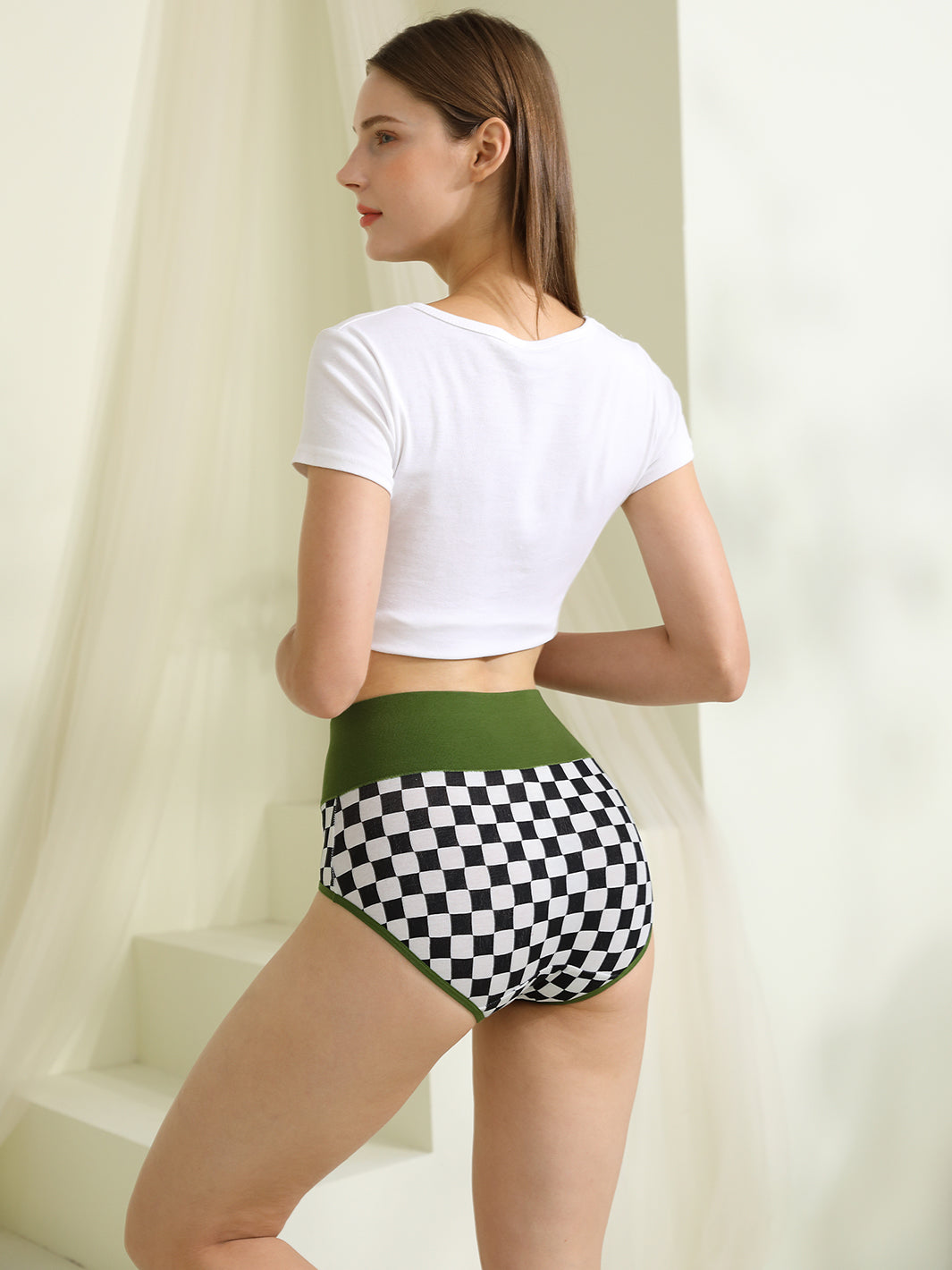 INNERSY Women's Plus Size XL-5XL Cotton Underwear High Waisted