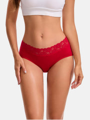 Women's Cotton Lace Hipster 6-Pack