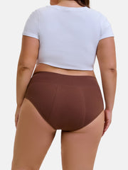 Women's Plus Size Hi-Waist Heavy Flow Period Underwear 3-Pack
