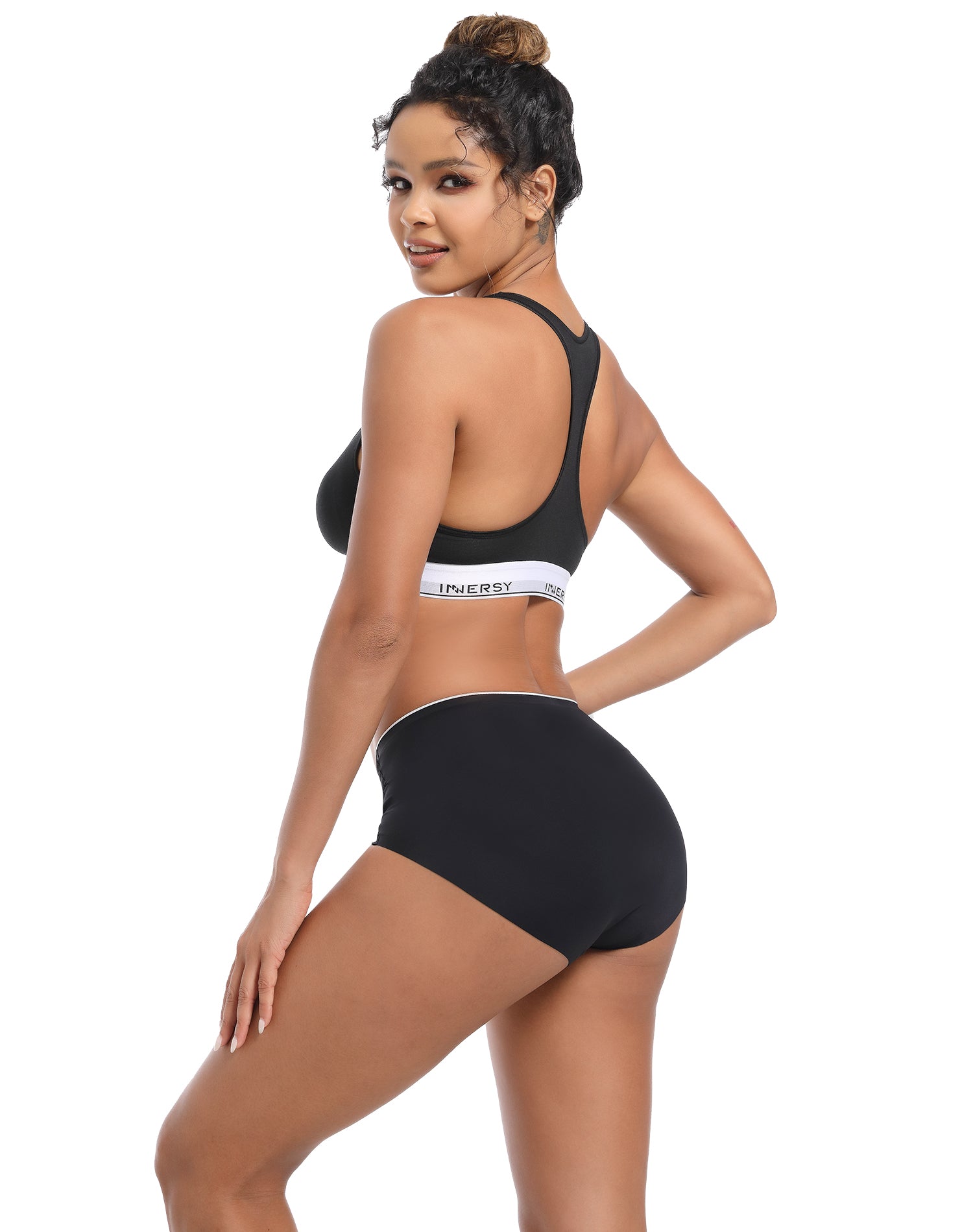 Women's No Show Briefs High Waist 3-Pack