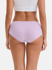 Women's Cotton Mid Waist Hipster 5-Pack