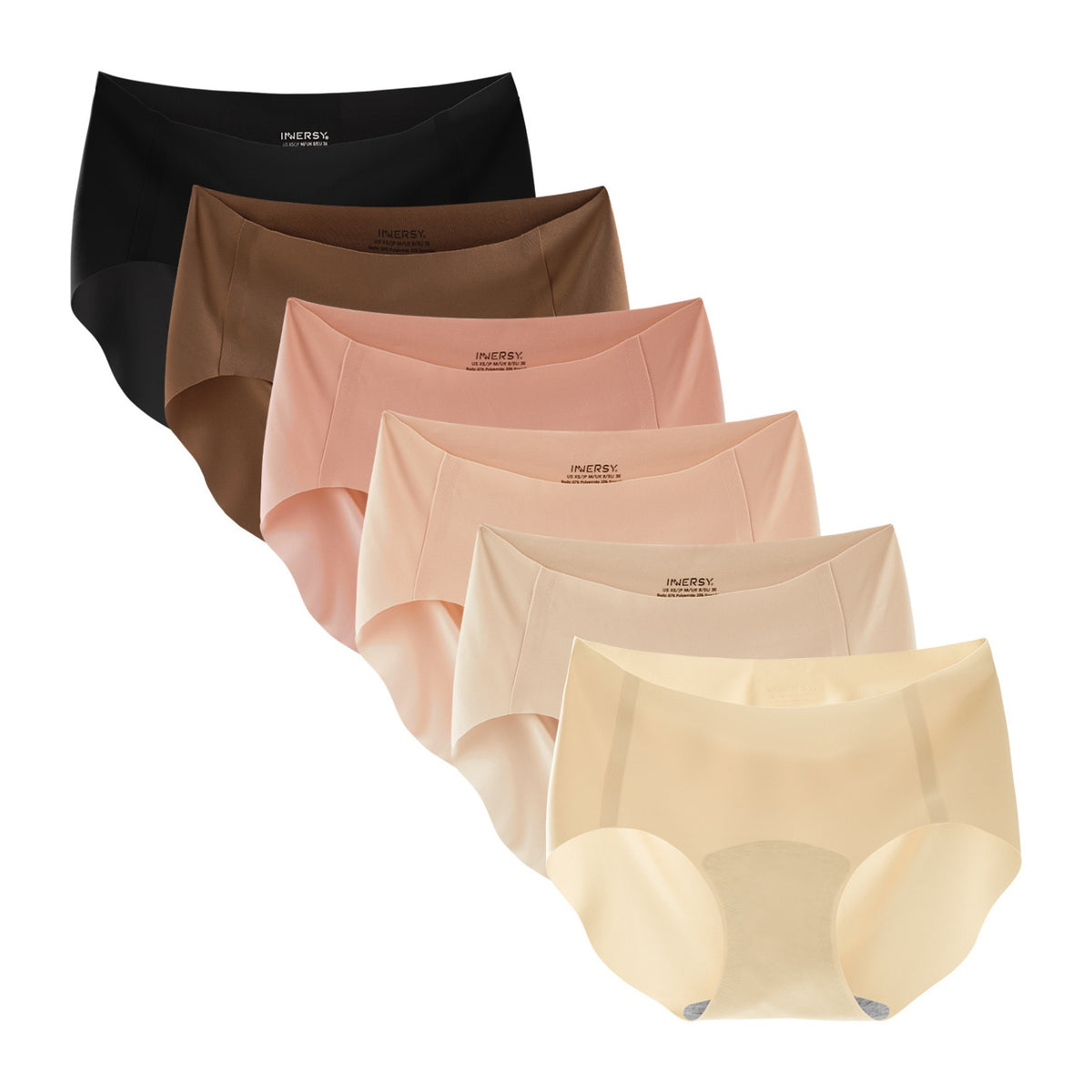 Women's Seamless No Show Hipster 6-Pack