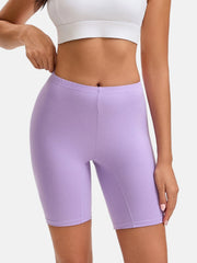 Women's High Waisted Cotton Slip Shorts 4-Pack