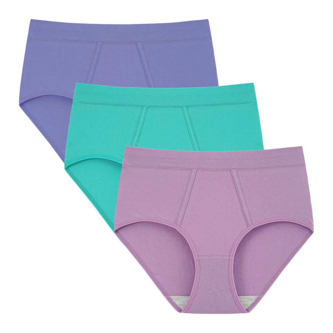 Women's Cotton High Waisted Briefs 3-Pack