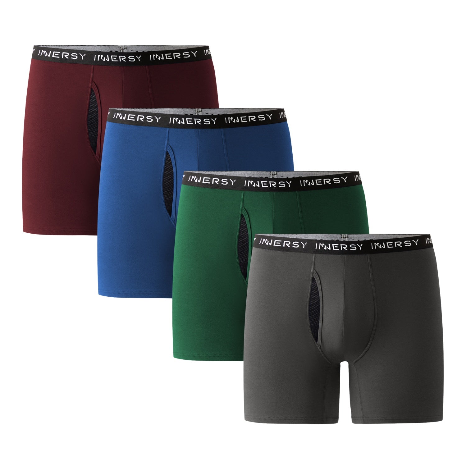 Plus Boxers Men's Cotton Plus Size Boxer Briefs 4-Pack – Innersy Store