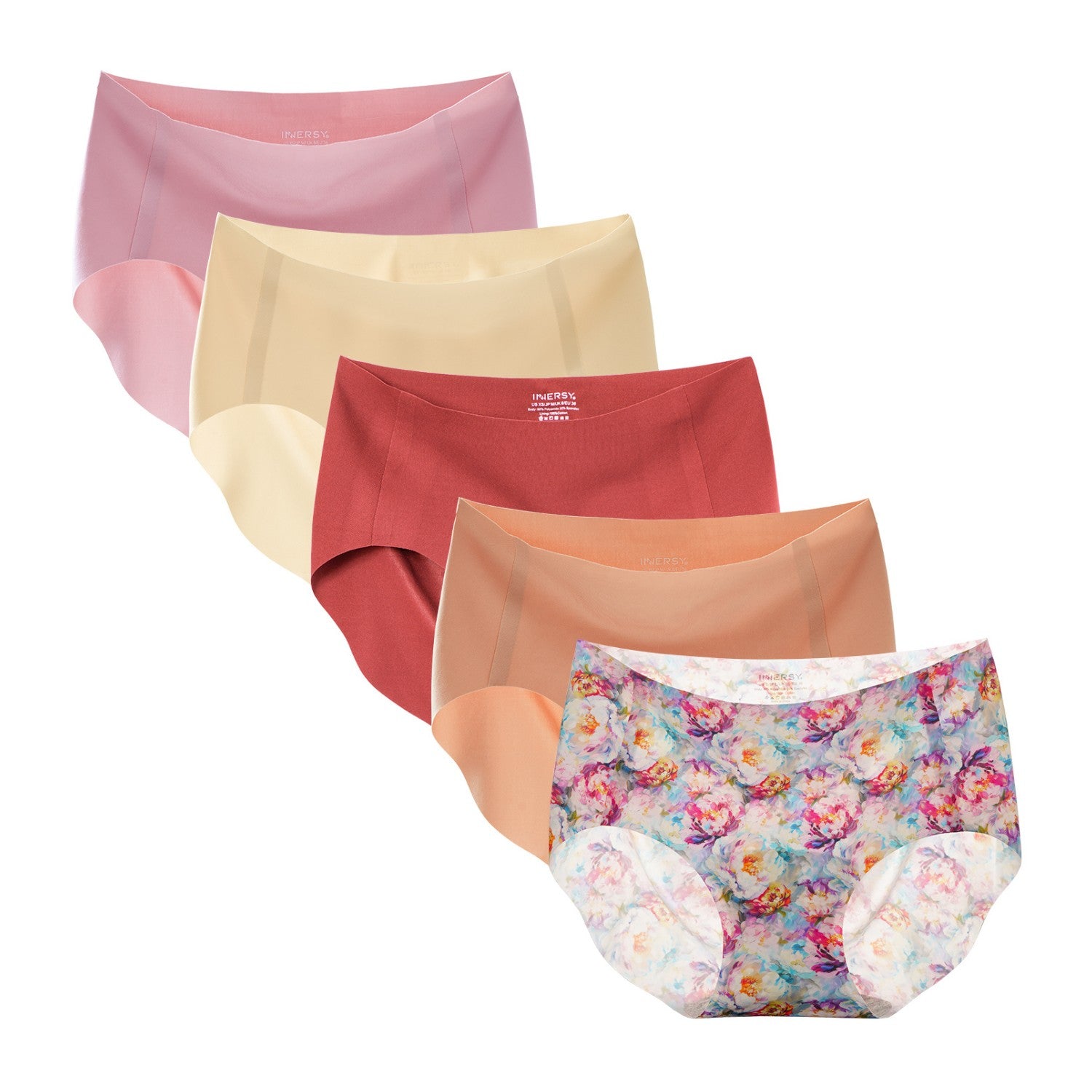 Women's Seamless No Show Hipster 5-Pack