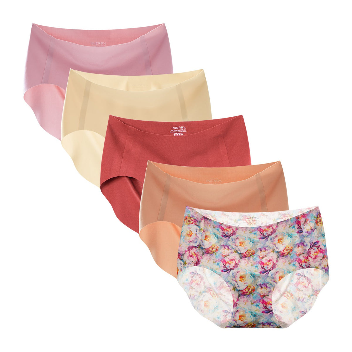 Women's Seamless No Show Hipster 5-Pack