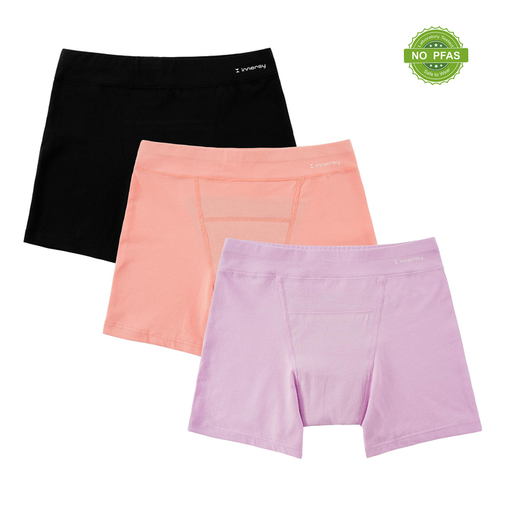 Girls Aged 8-16 Period Trunks Underwear 3-Pack