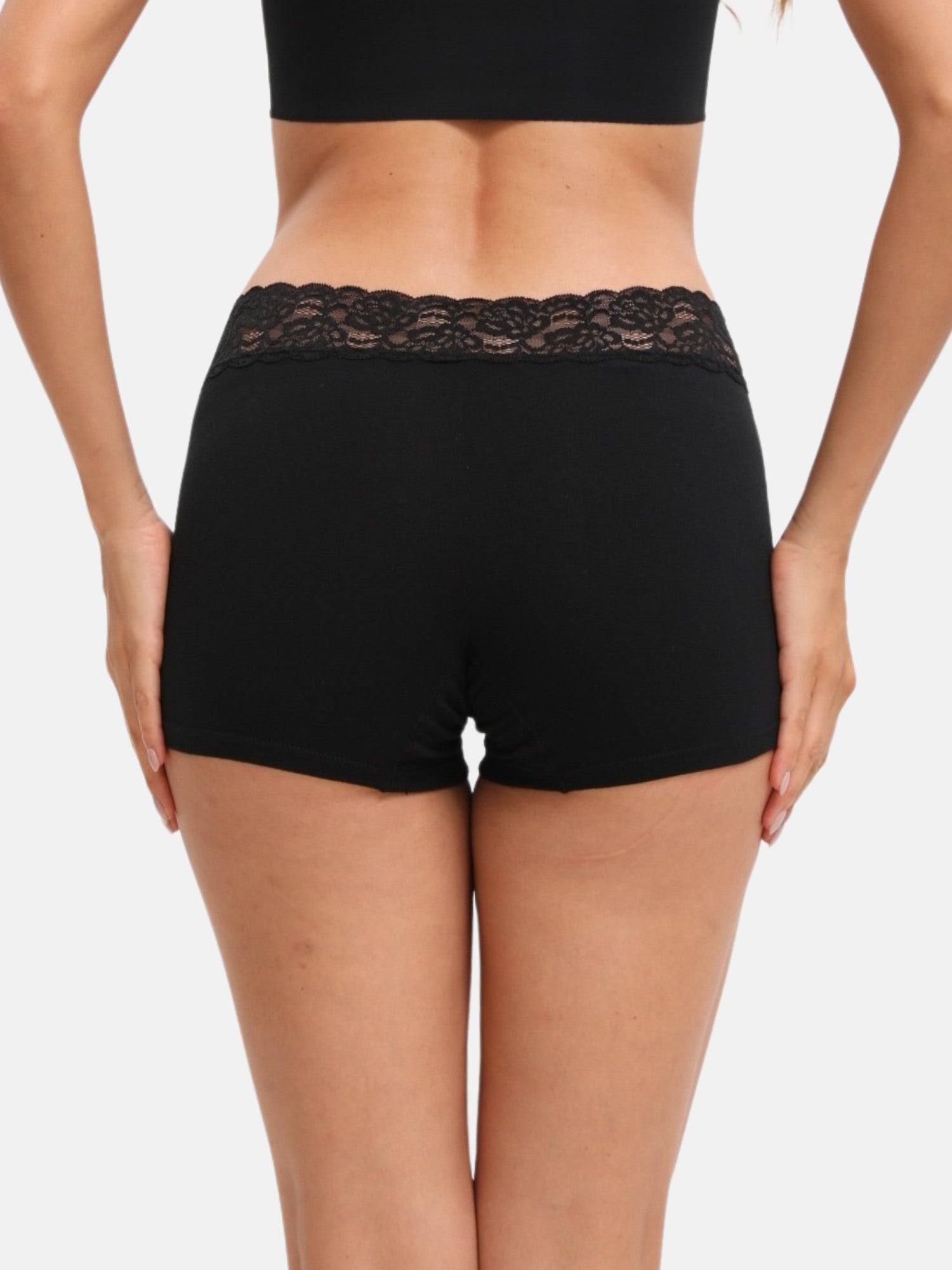 Women's Lace Cotton Soft Boyshorts 3-Pack