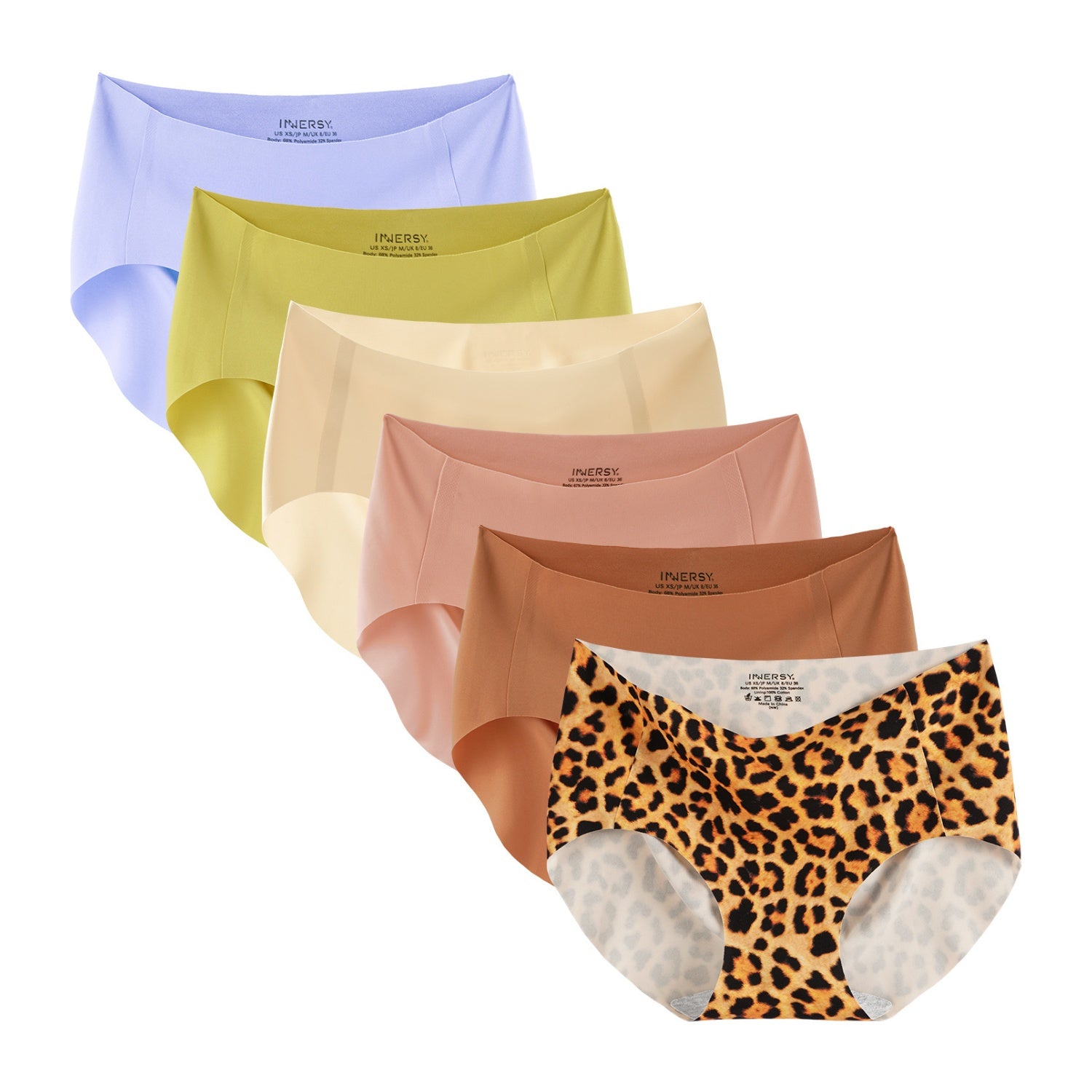 Women's Seamless No Show Hipster 6-Pack