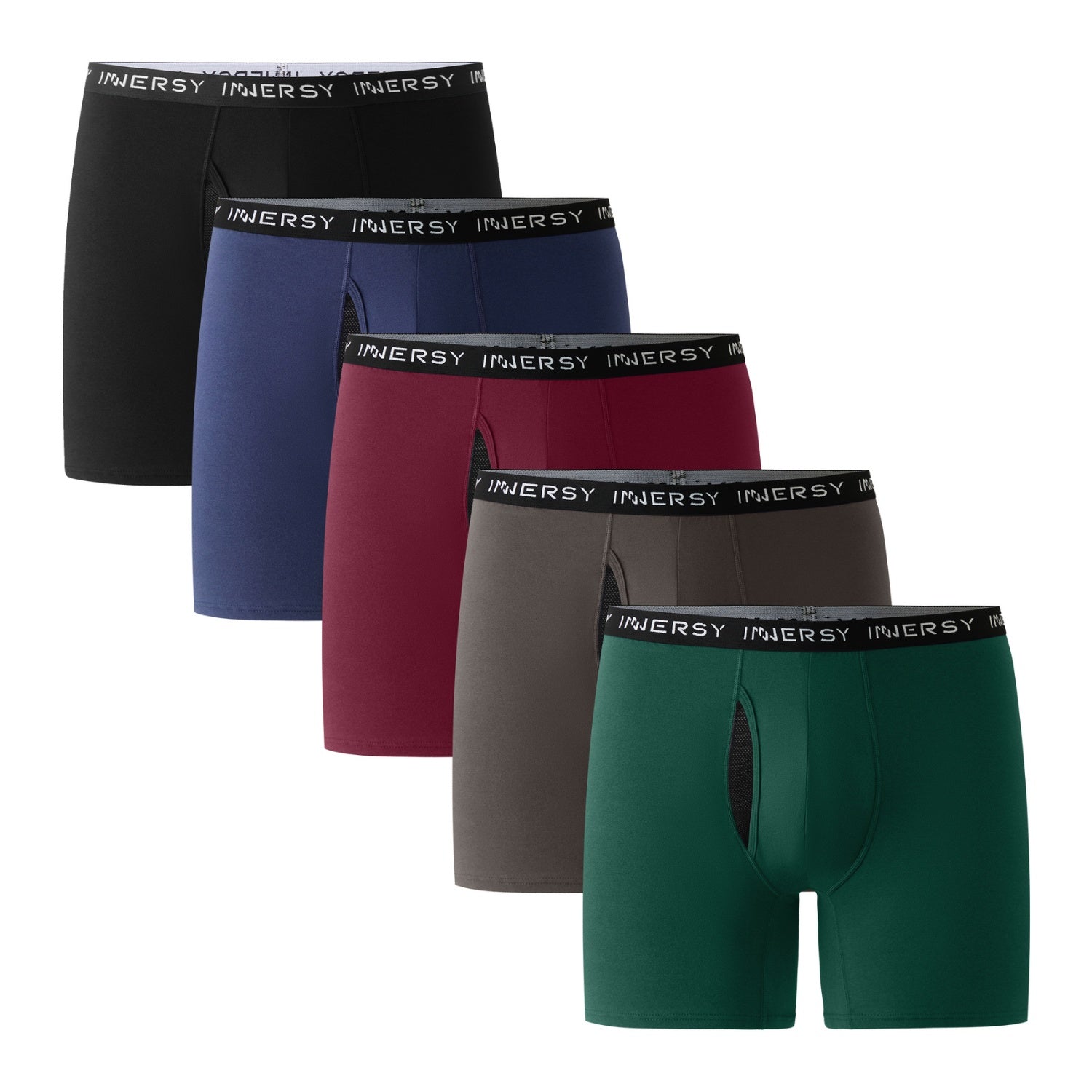 Plus Boxers Men's Cotton Plus Size Boxer Briefs 5-Pack – Innersy Store