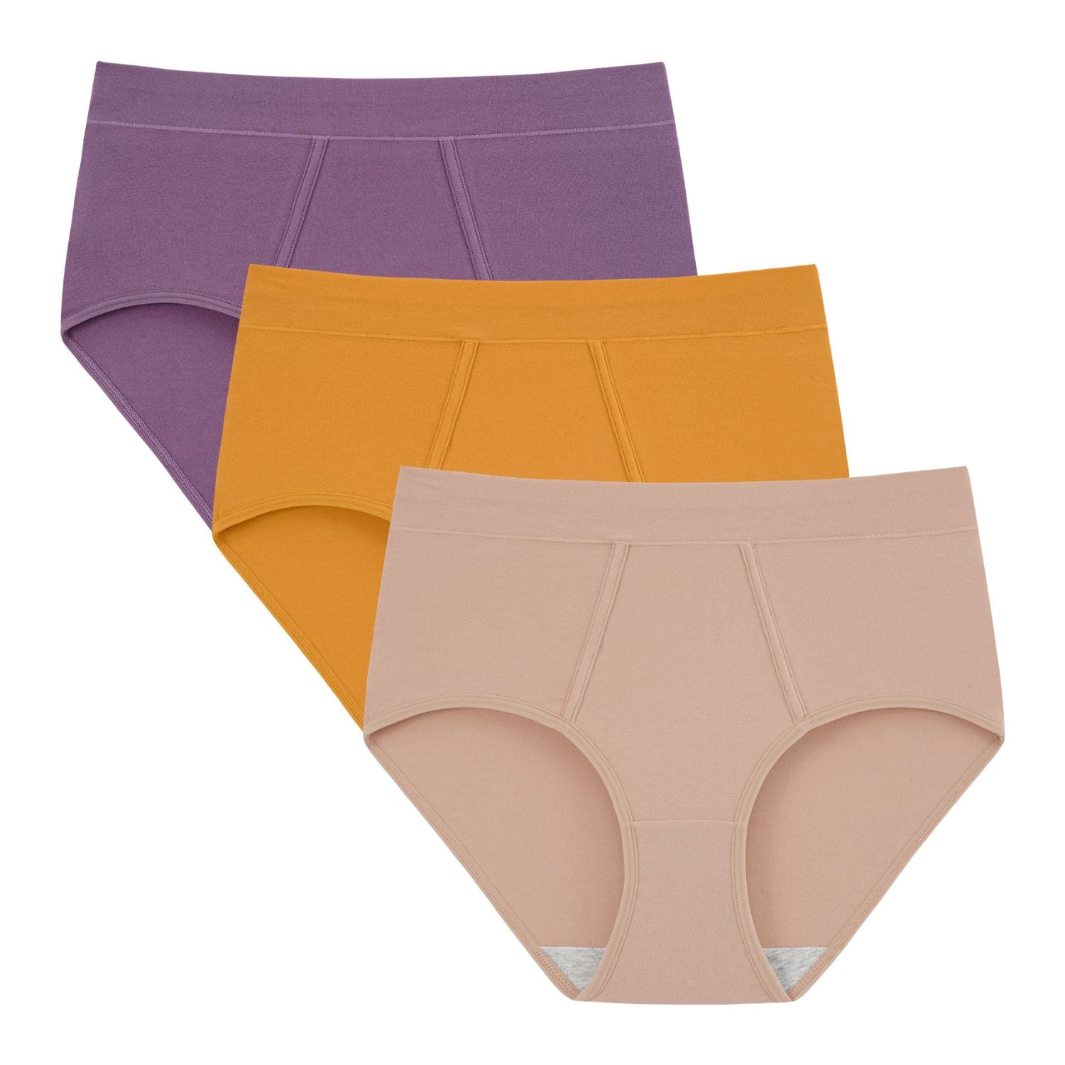 Women's Cotton High Waisted Briefs 3-Pack