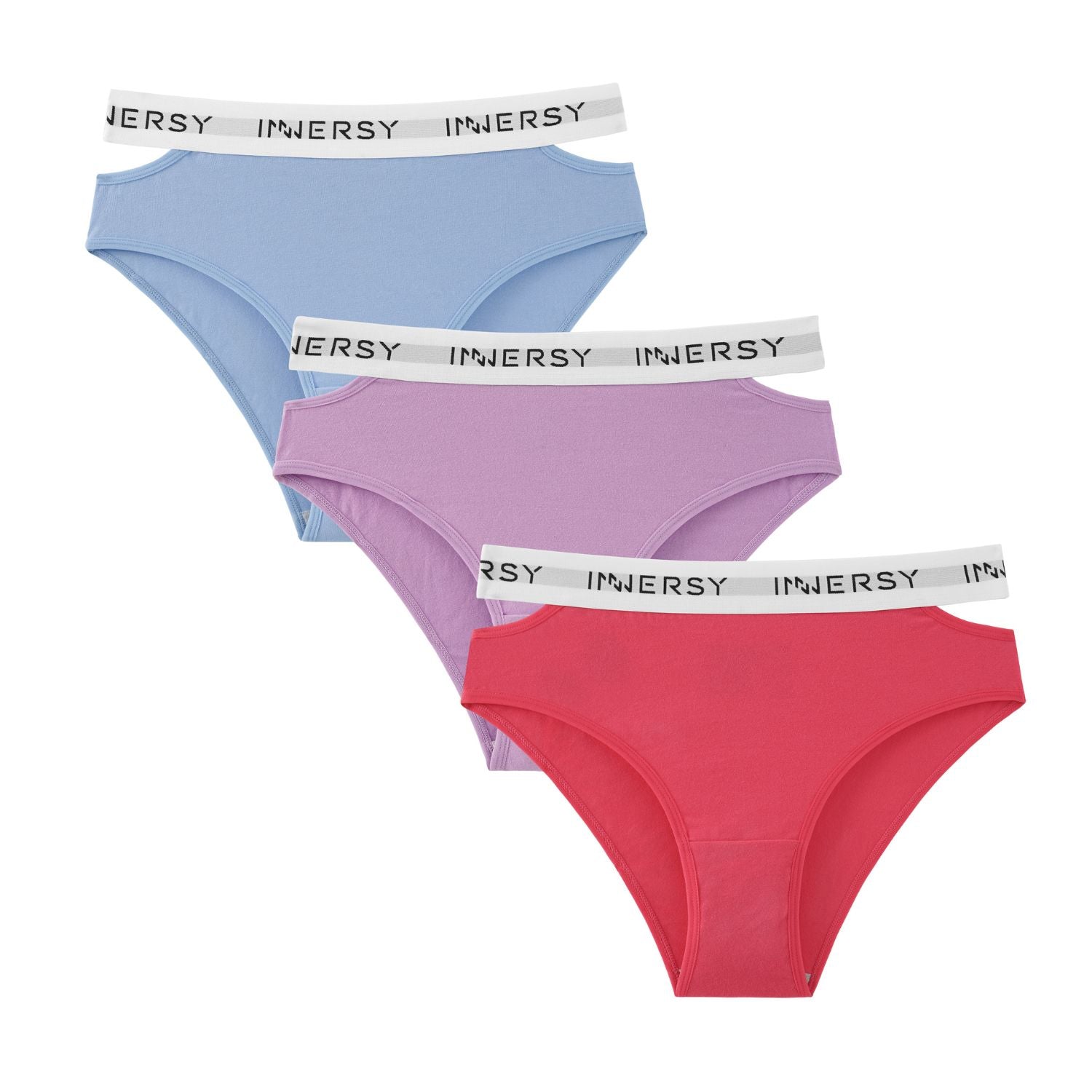 Women's High Waist Cutout Panties 3-Pack