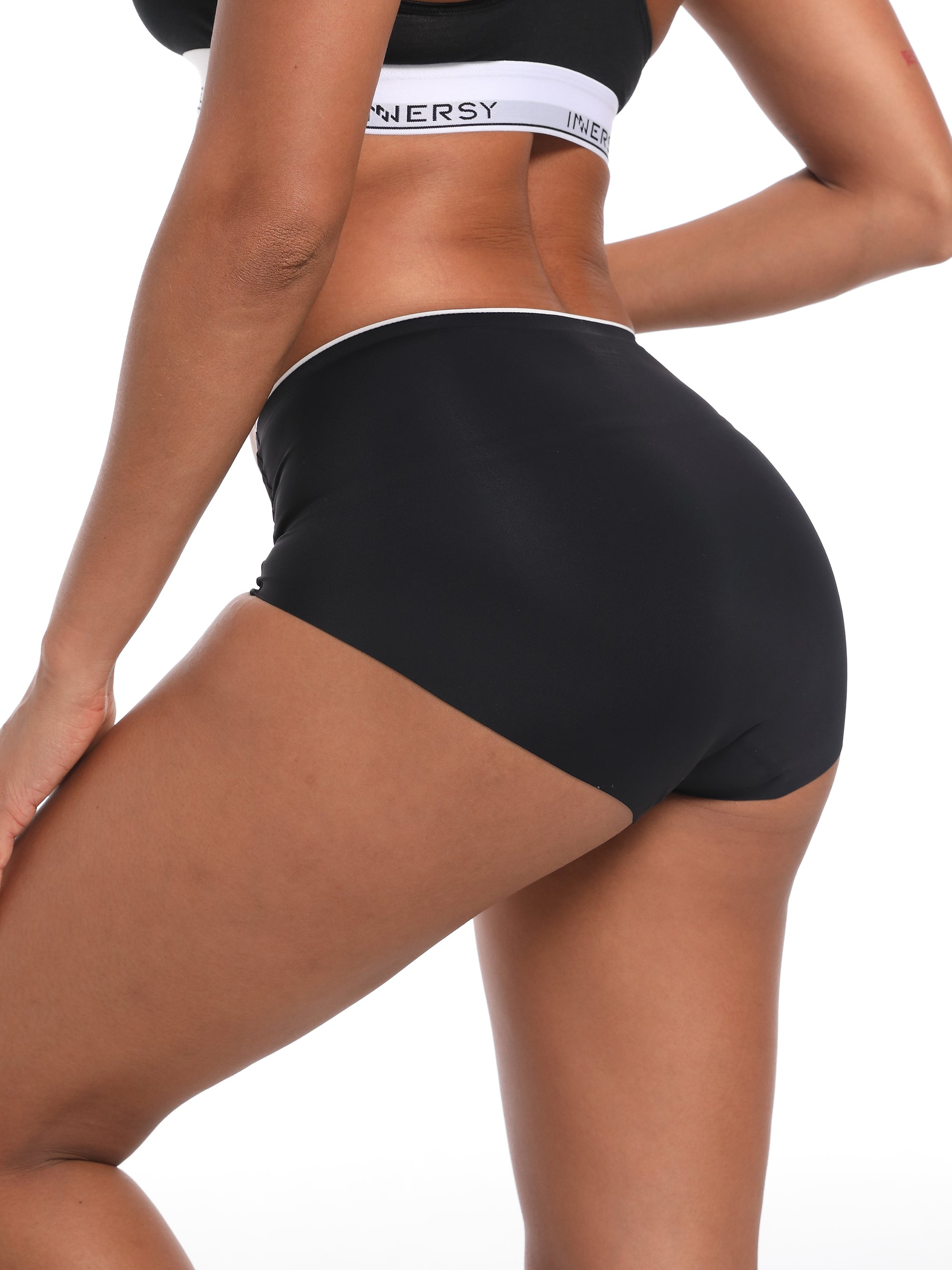 Women's No Show Briefs High Waist 3-Pack