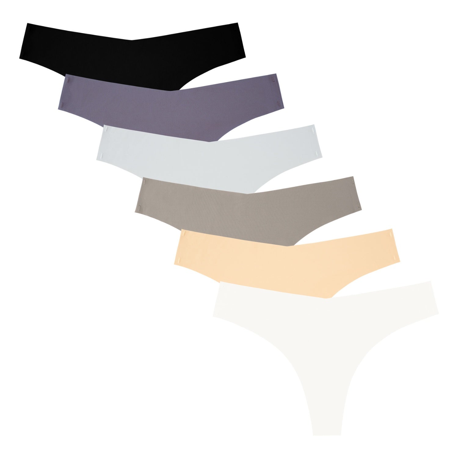 Women's Seamless Thongs Underwear 6-Pack