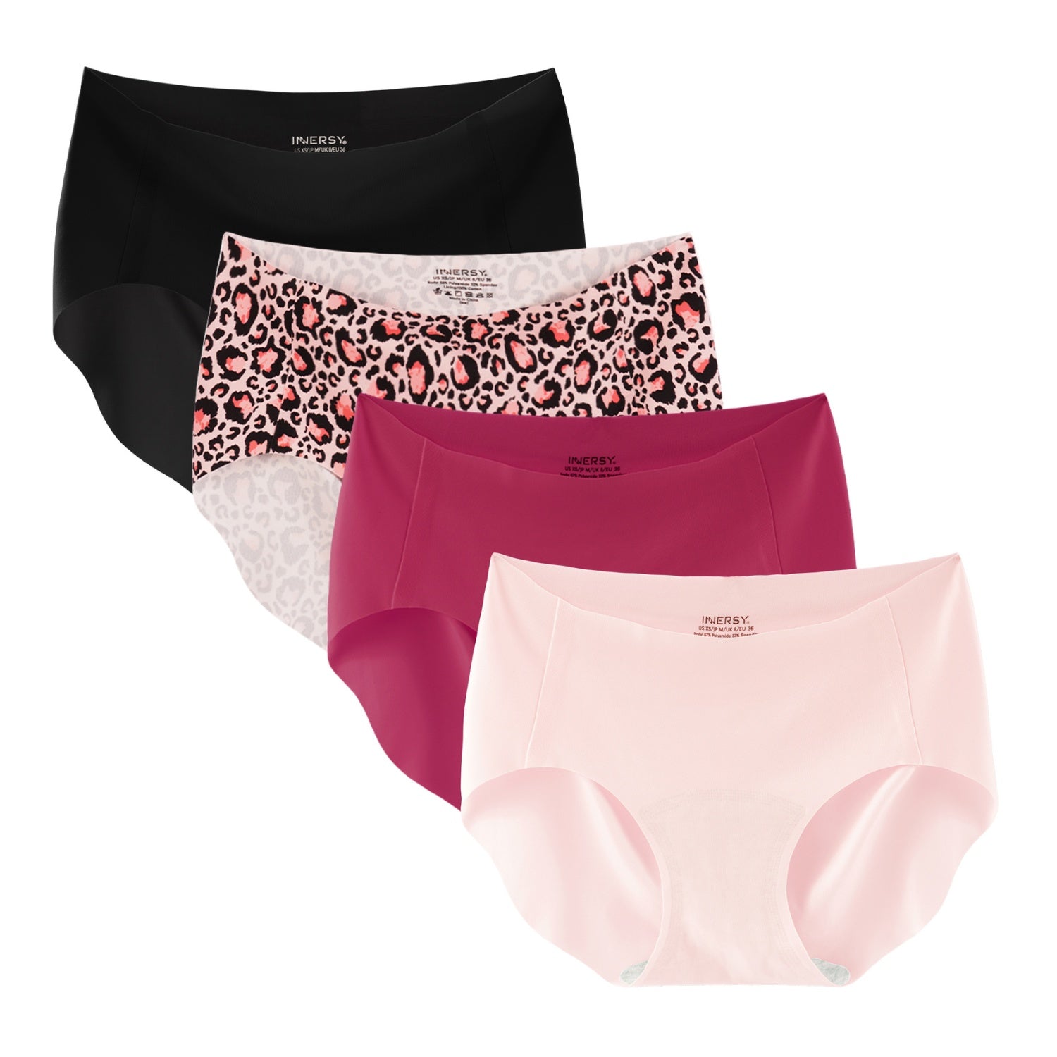 Women's Seamless No Show Hipster 4-Pack