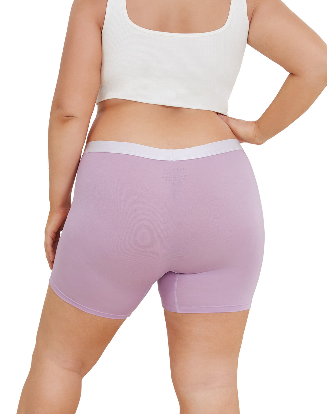 Women's Modal Plus Size Boyshorts Panties 2-Pack