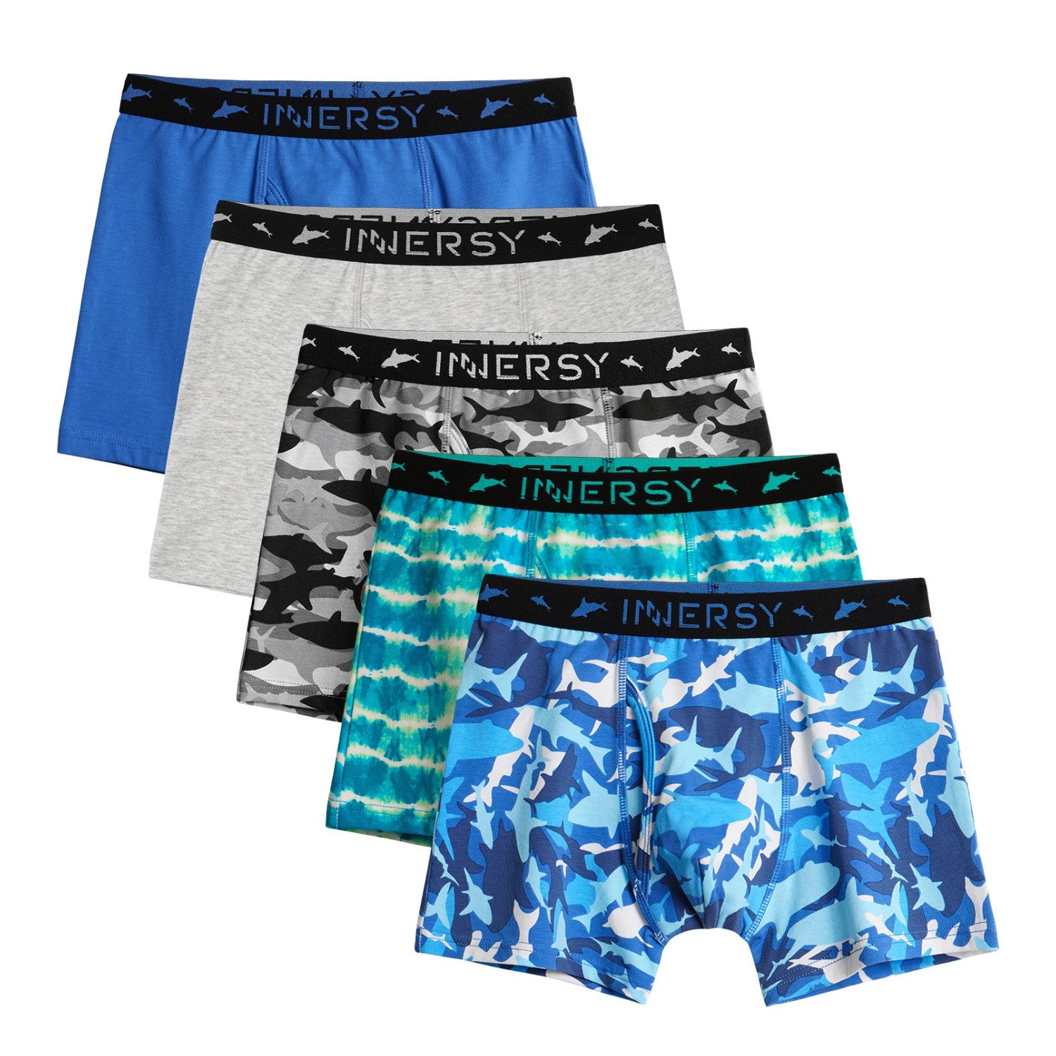 Boys' Aged 6-18 Cotton Boxer Briefs 5-Pack – Innersy Store
