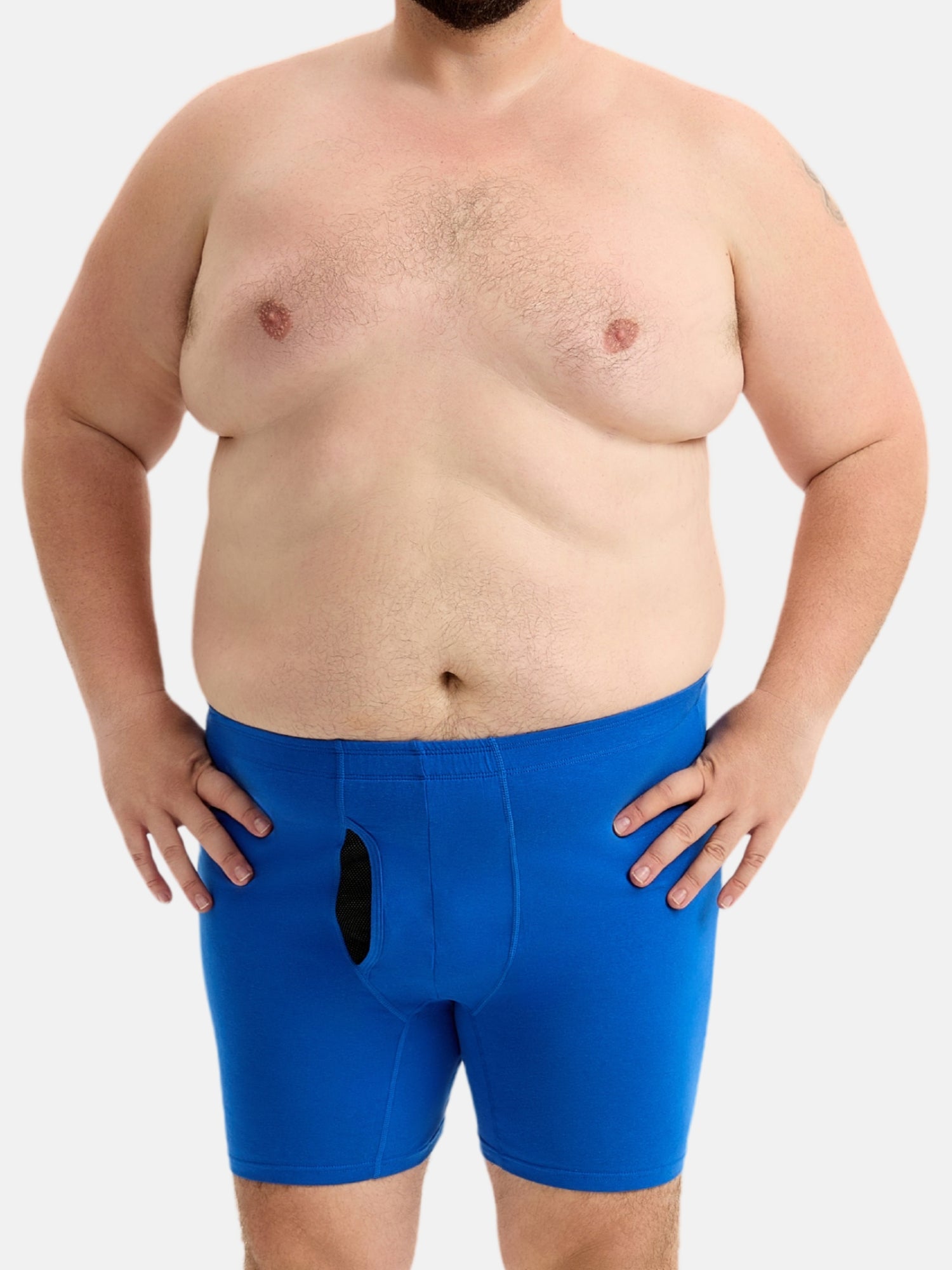 Plus Boxers Men's Cotton Plus Size Boxer Briefs 4-Pack – Innersy Store