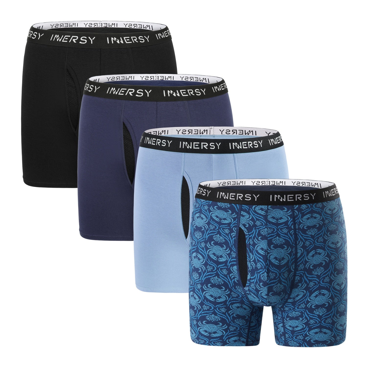 Plus Boxers Men's Cotton Plus Size Boxer Briefs 4-Pack – Innersy Store