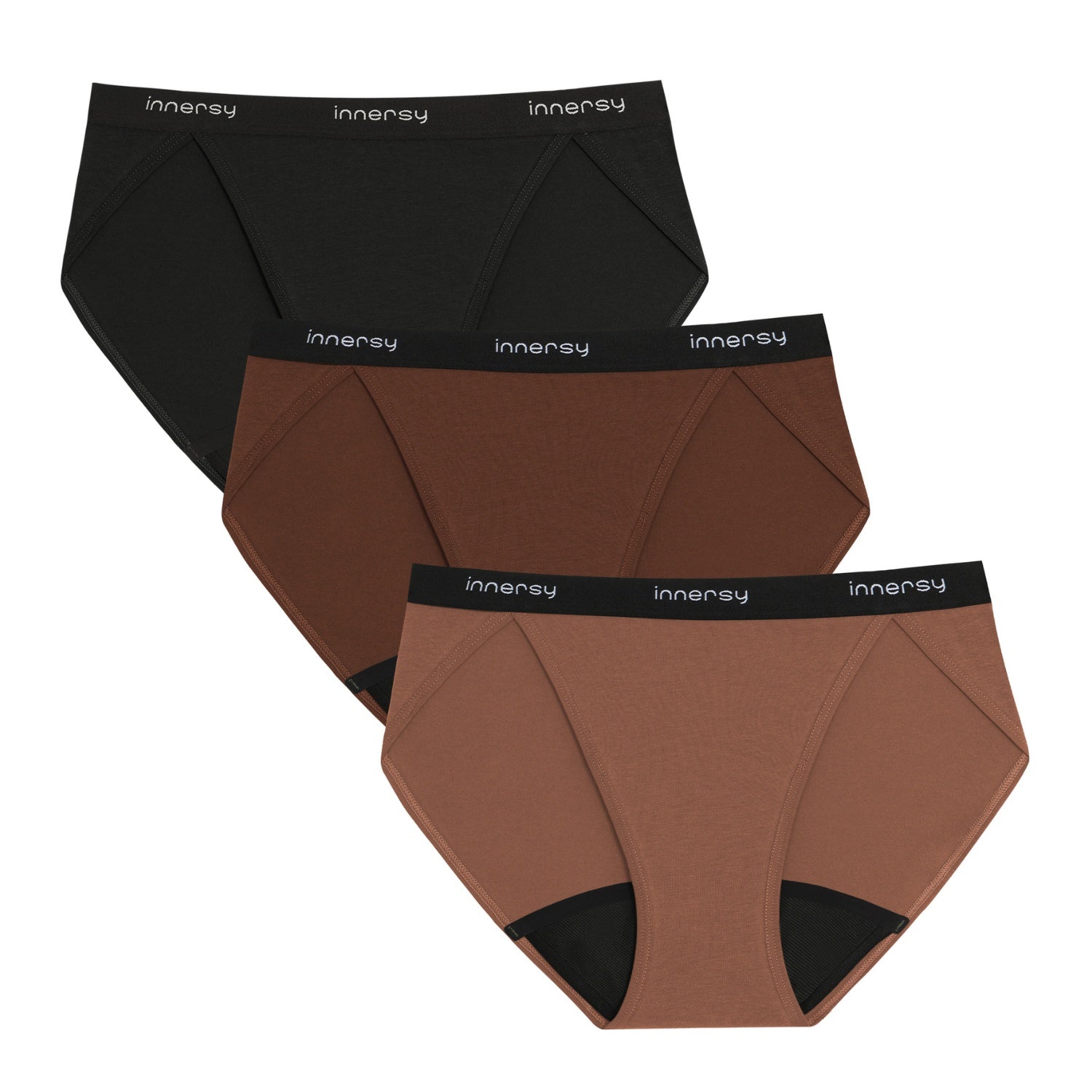 Women's Cotton Bikini Period Underwear 3-Pack