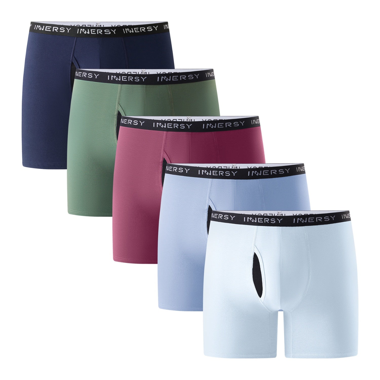 Plus Boxers Men's Cotton Plus Size Boxer Briefs 5-Pack – Innersy Store