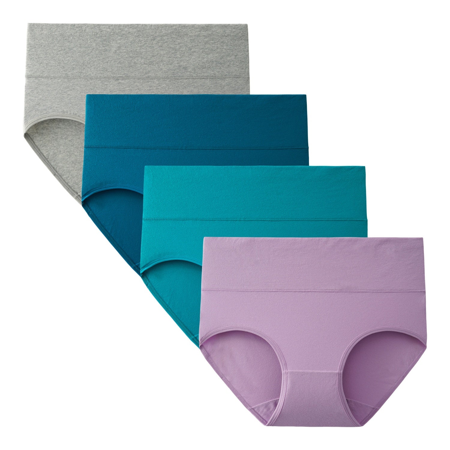 Women's Plus Size High Waisted 4-Pack